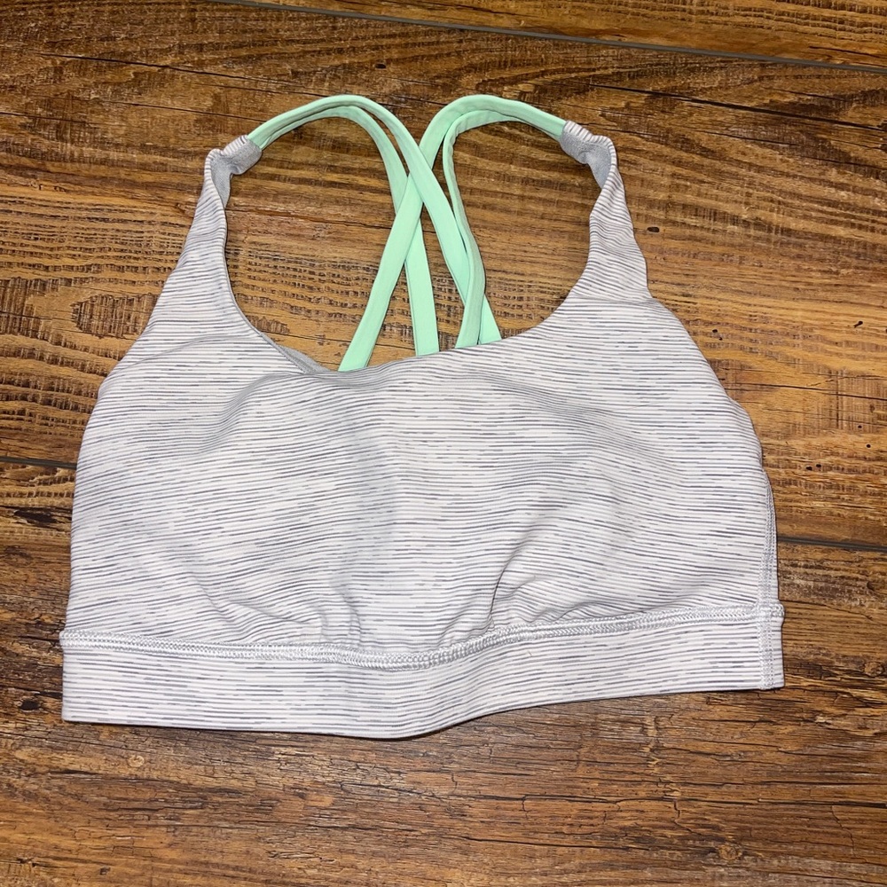 Lululemon striped sports bra